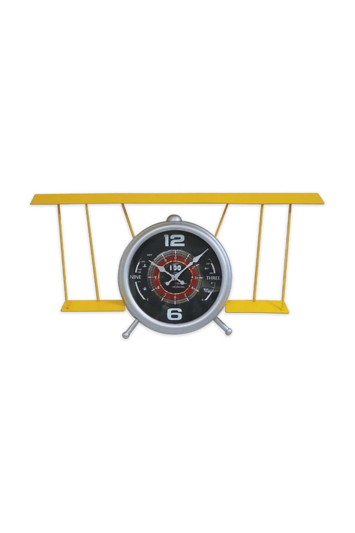 Time Gold Uçak Duvar Saati