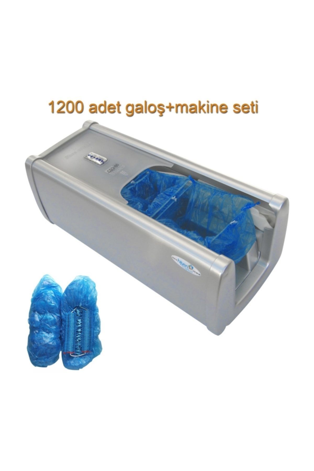 Tarko Hijyen Galoş Makinesi. Topuktan Çekmeli. 1200 Adet Galoş Set 930411gri