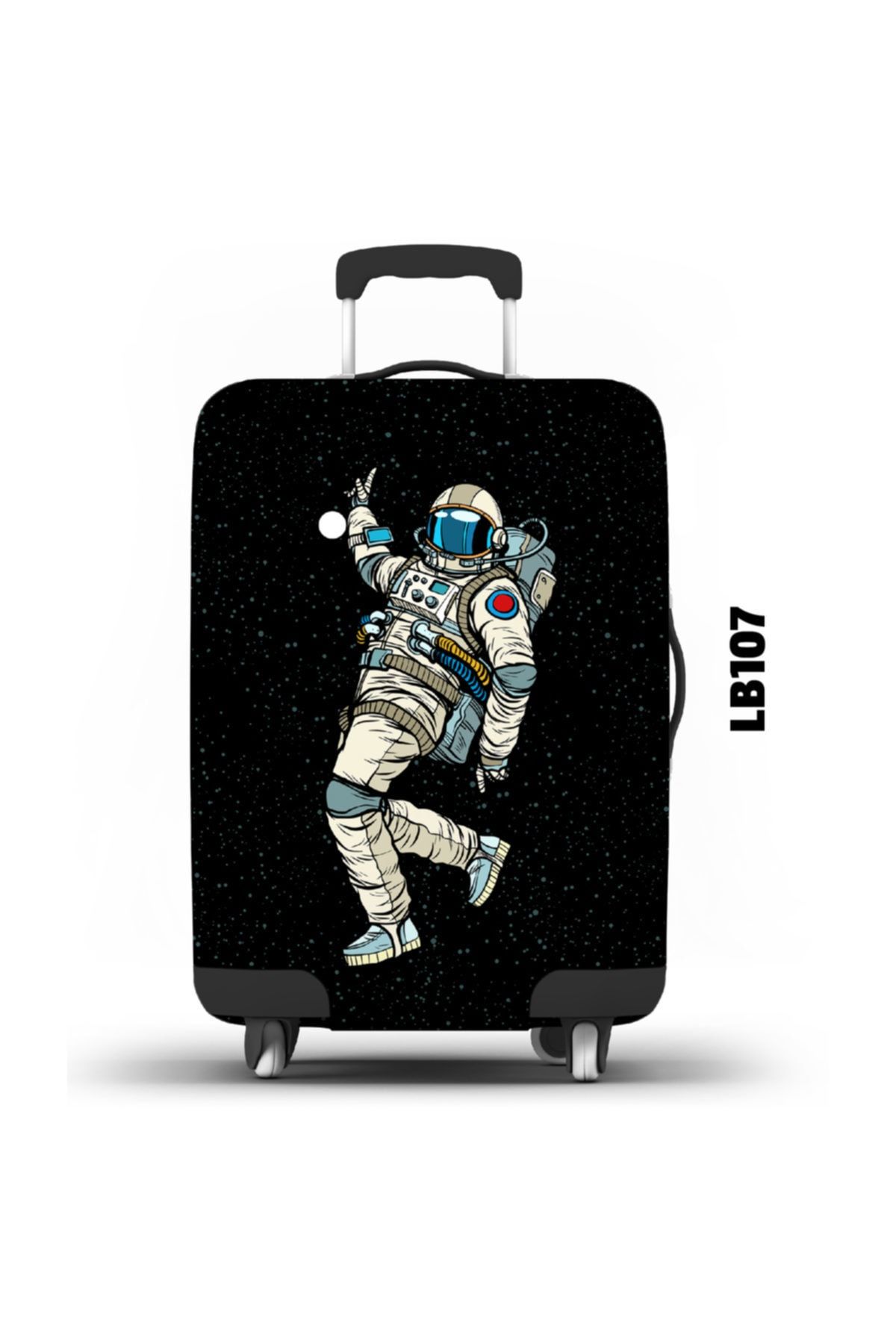 LUGGBAG Desenli Unisex Valiz Kılıfı Lb107 L
