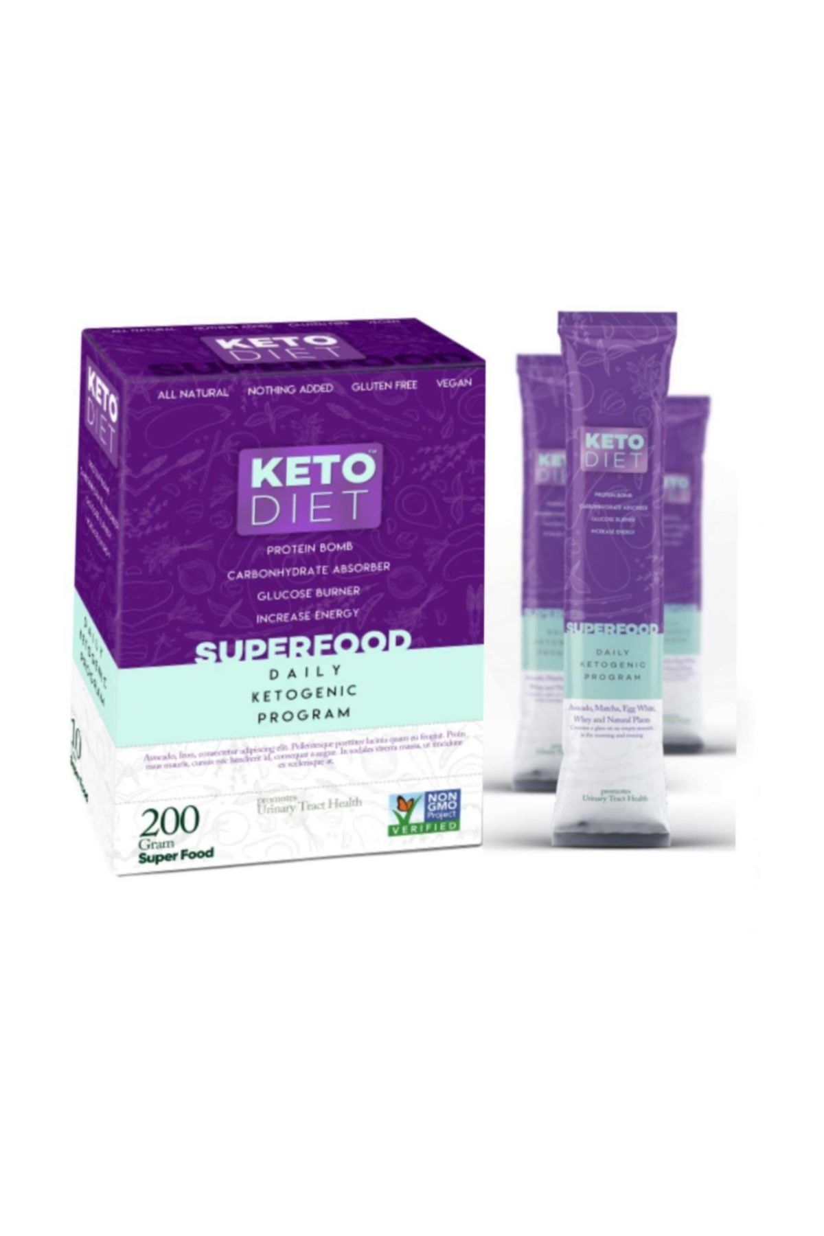 Keto Dıet Super Food Daıly Ketogenıc Program 200gr  10 Şase X 8 gr