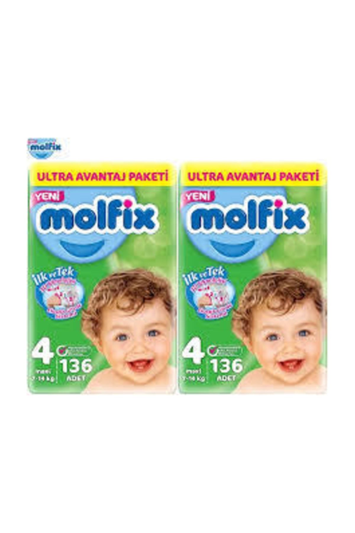 molfix bebek bezi ultra avantaj paketi 4 numara 2x136 adet fiyati yorumlari trendyol