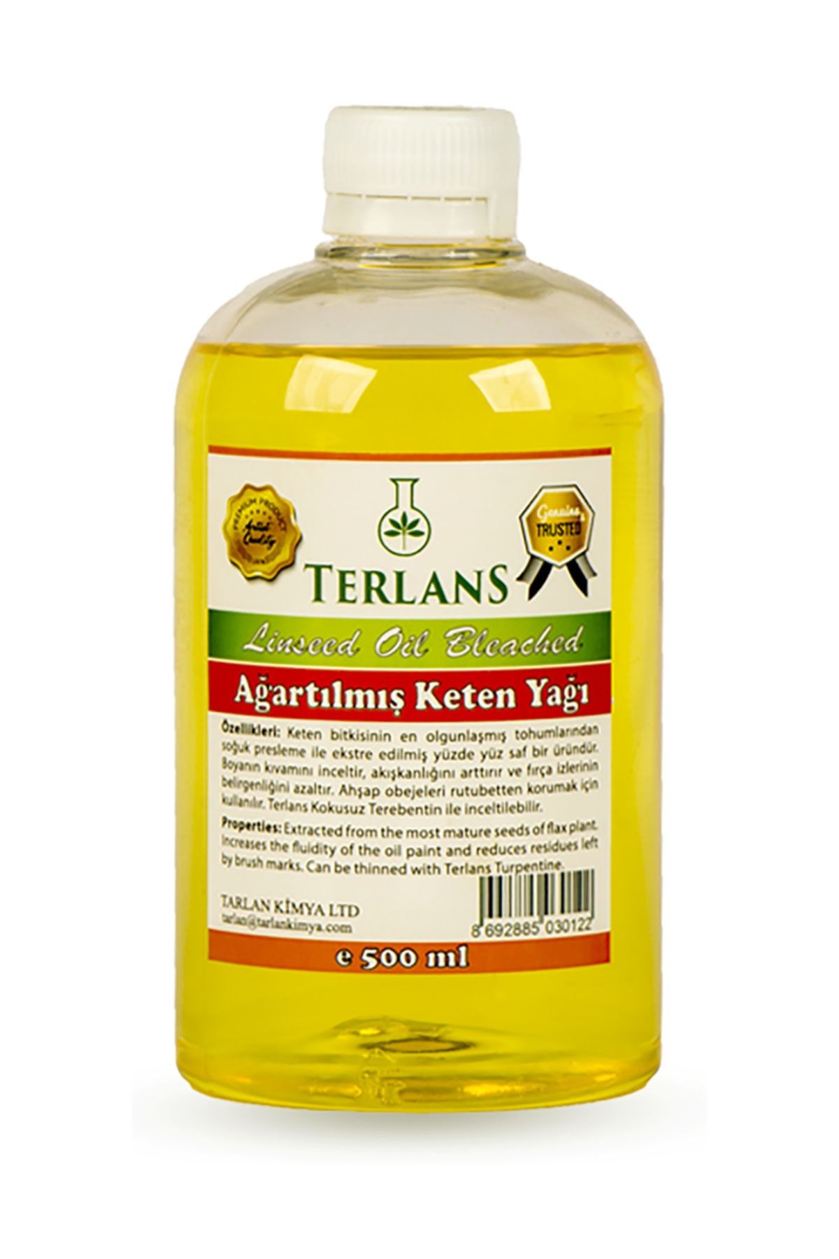 terlans agartilmis keten yagi resim yagi 500 ml linseed oil bleached fiyati yorumlari trendyol