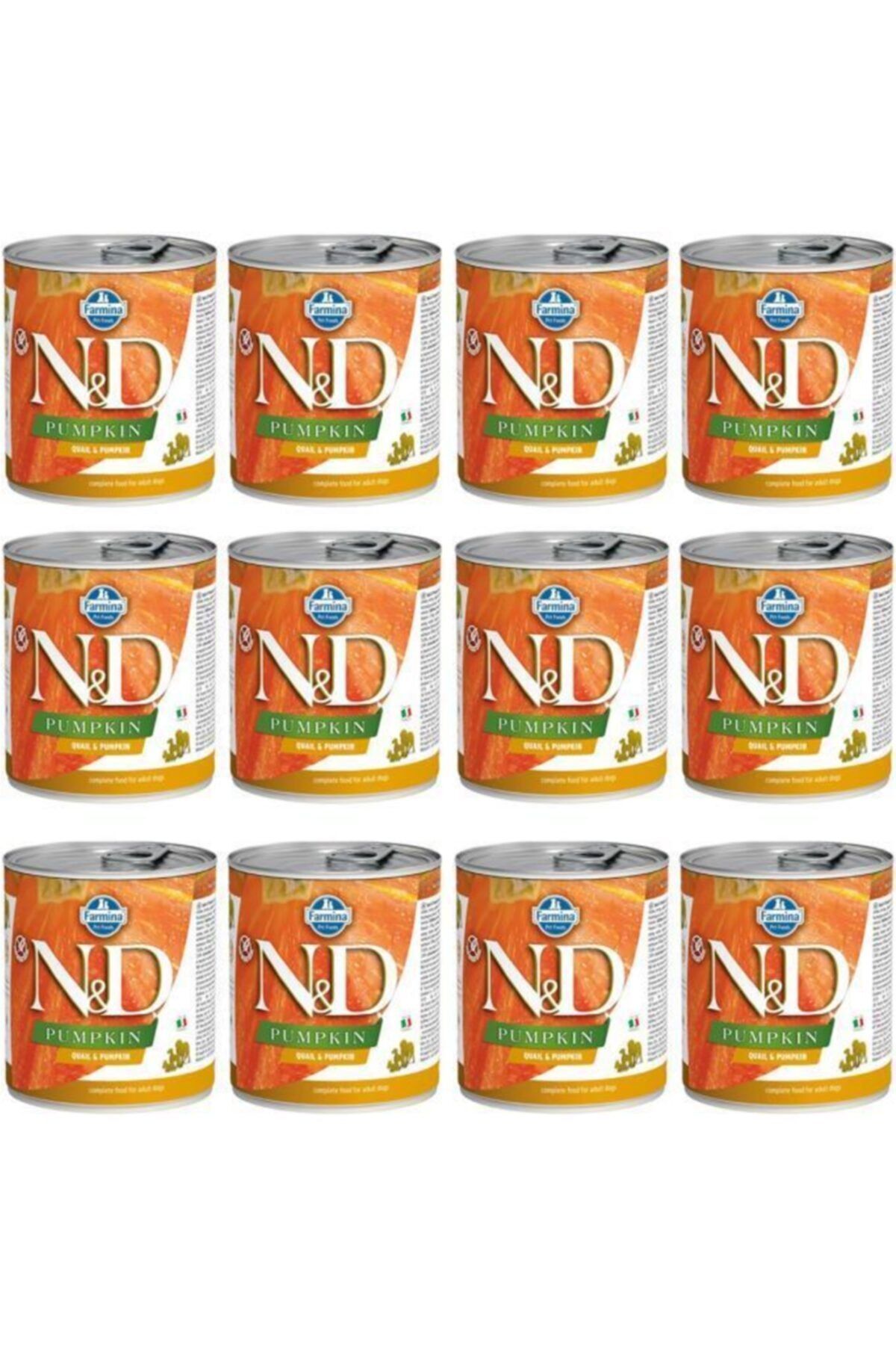 N&D Balkabakli Ve Bildircinli Yetiskin Köpek Konservesi 285 gr 12 Adet