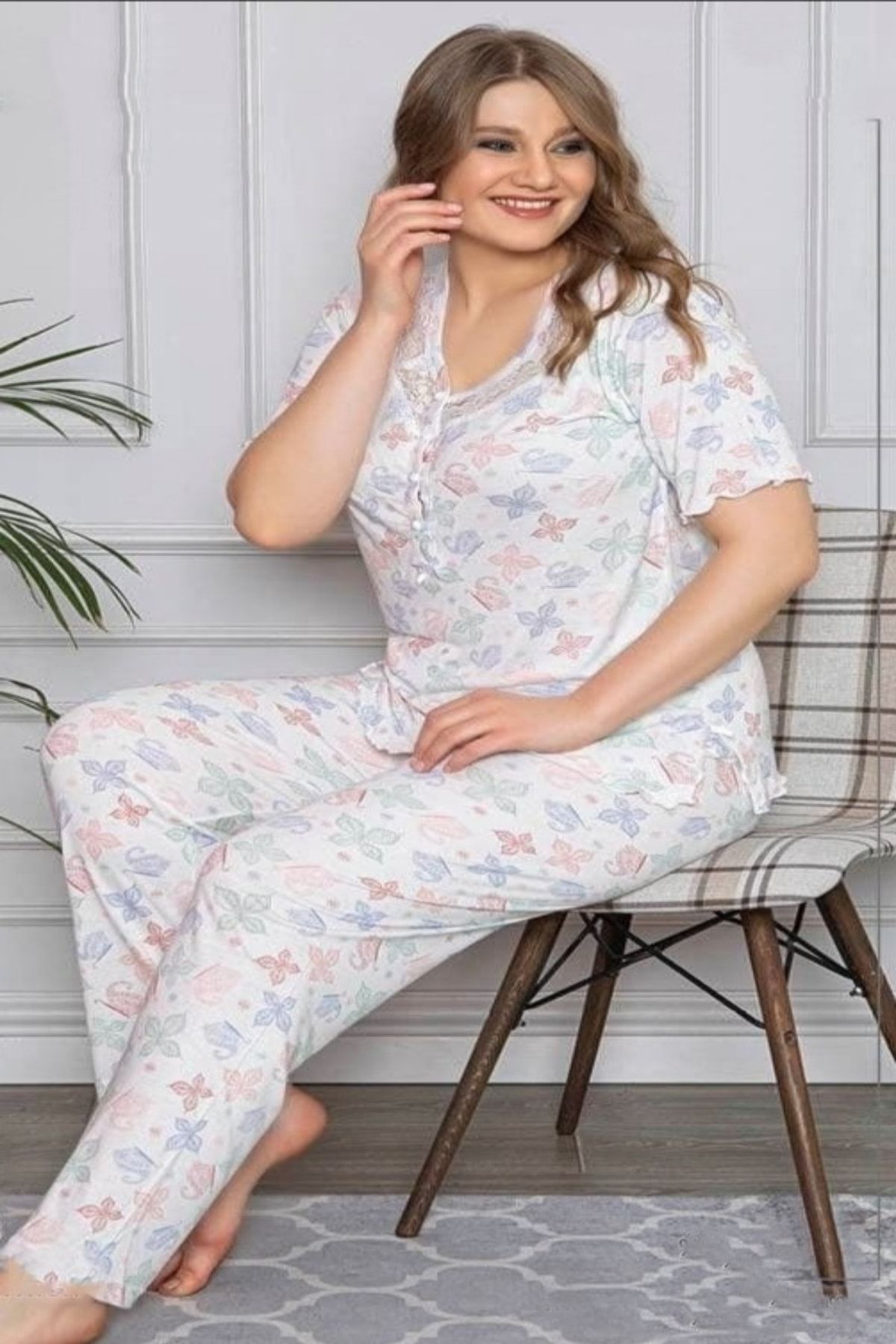 Carmen Kadın  Büyük Beden Pijama Takmı
