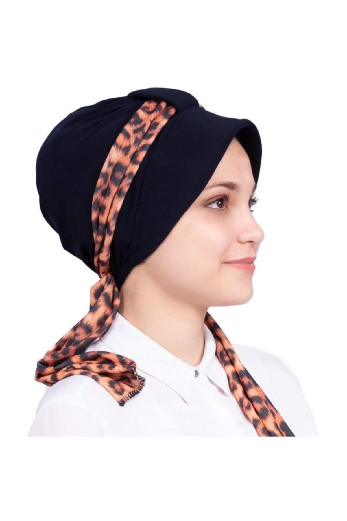 Sahra Şal Dünyası Atkılı Şapka Bone Siyah