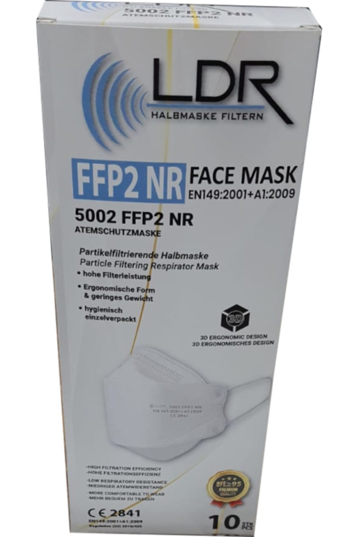 LDR 5002 Ffp2 Nr Yüz Maskesi