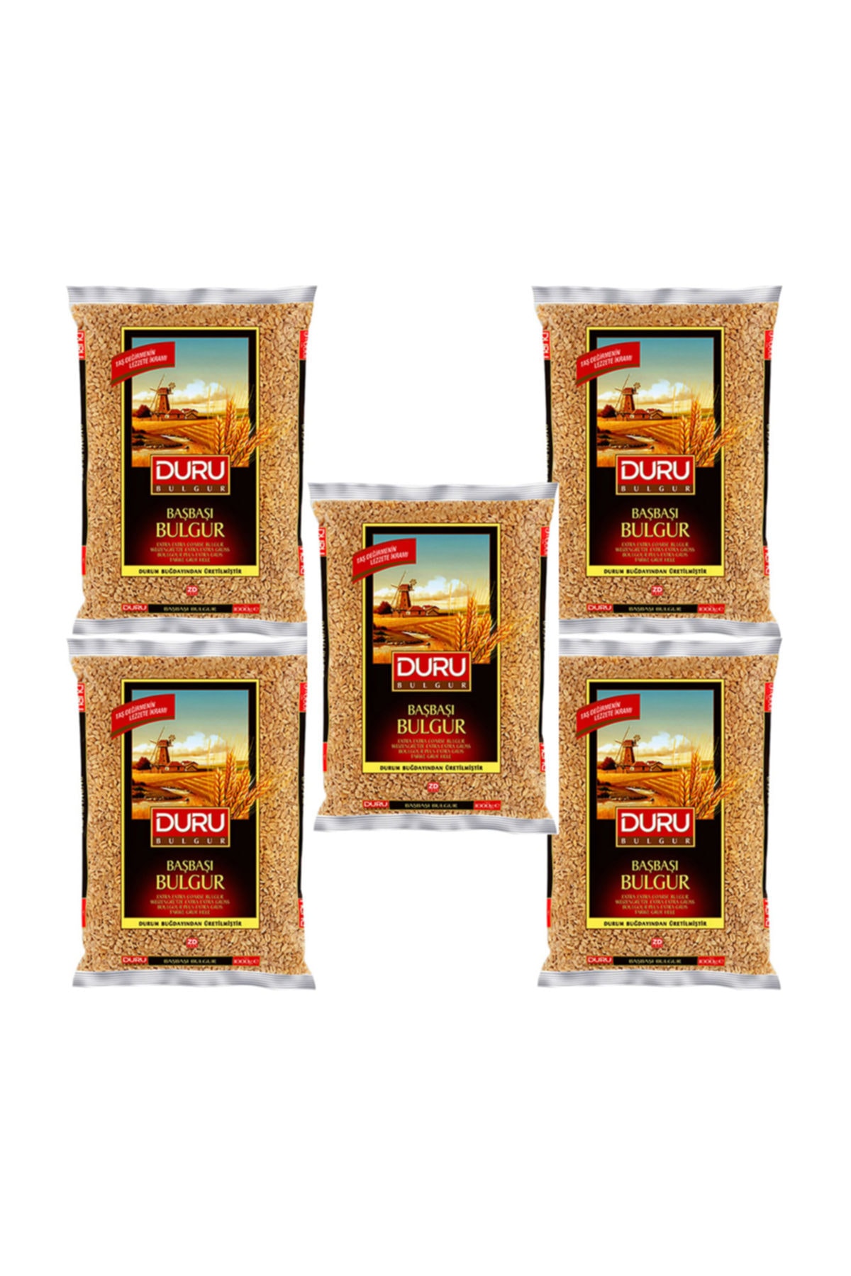Duru Bakliyat Bulgur 1 Kg Başbaşı Pilavlık X 5 Paket