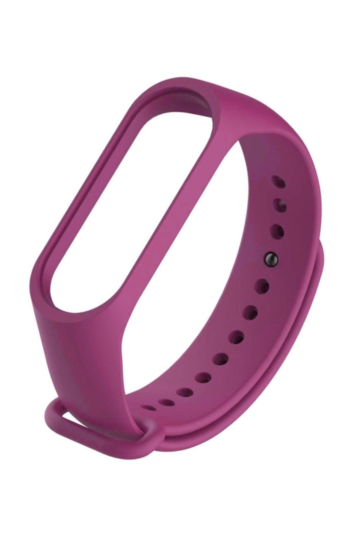 Kılıfreyonum Xiaomi Mi Band 4 Silikon Kordon Mor