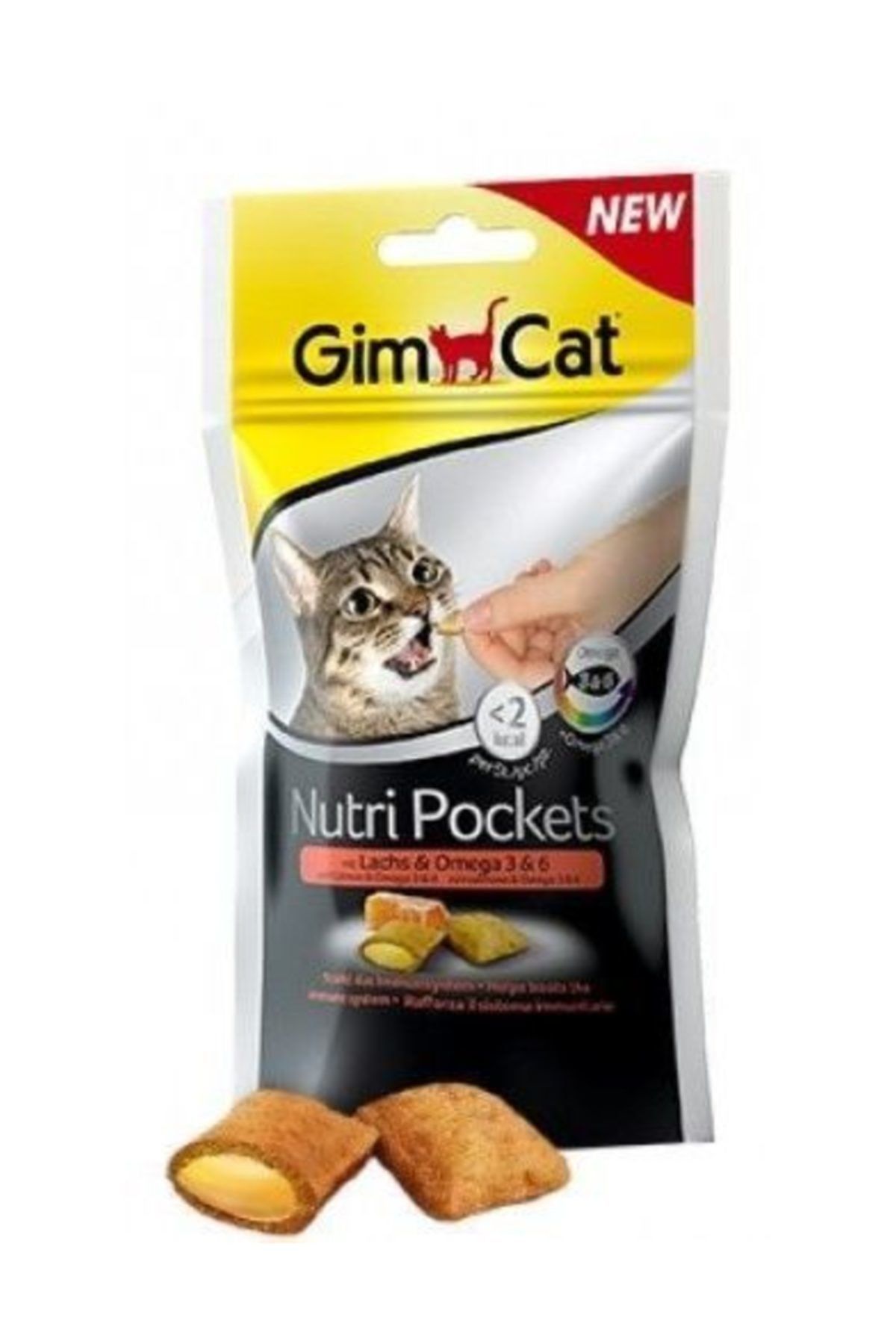 Gimcat Nutripockets Kedi Ödülü Somon Omega 3 & 6 60 Gr.