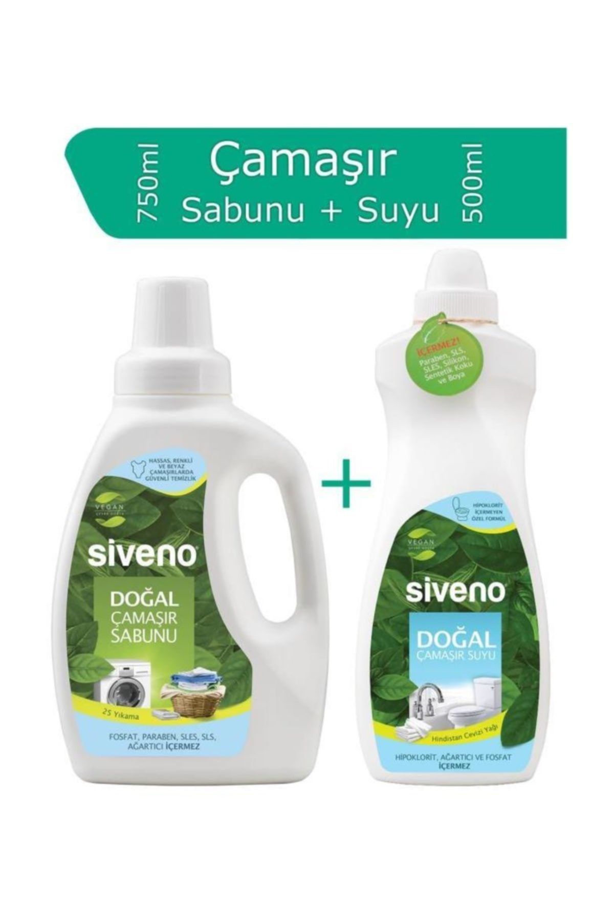 siveno 100 dogal 2 li set camasir sabunu 750 ml camasir suyu 700 ml fiyati yorumlari trendyol