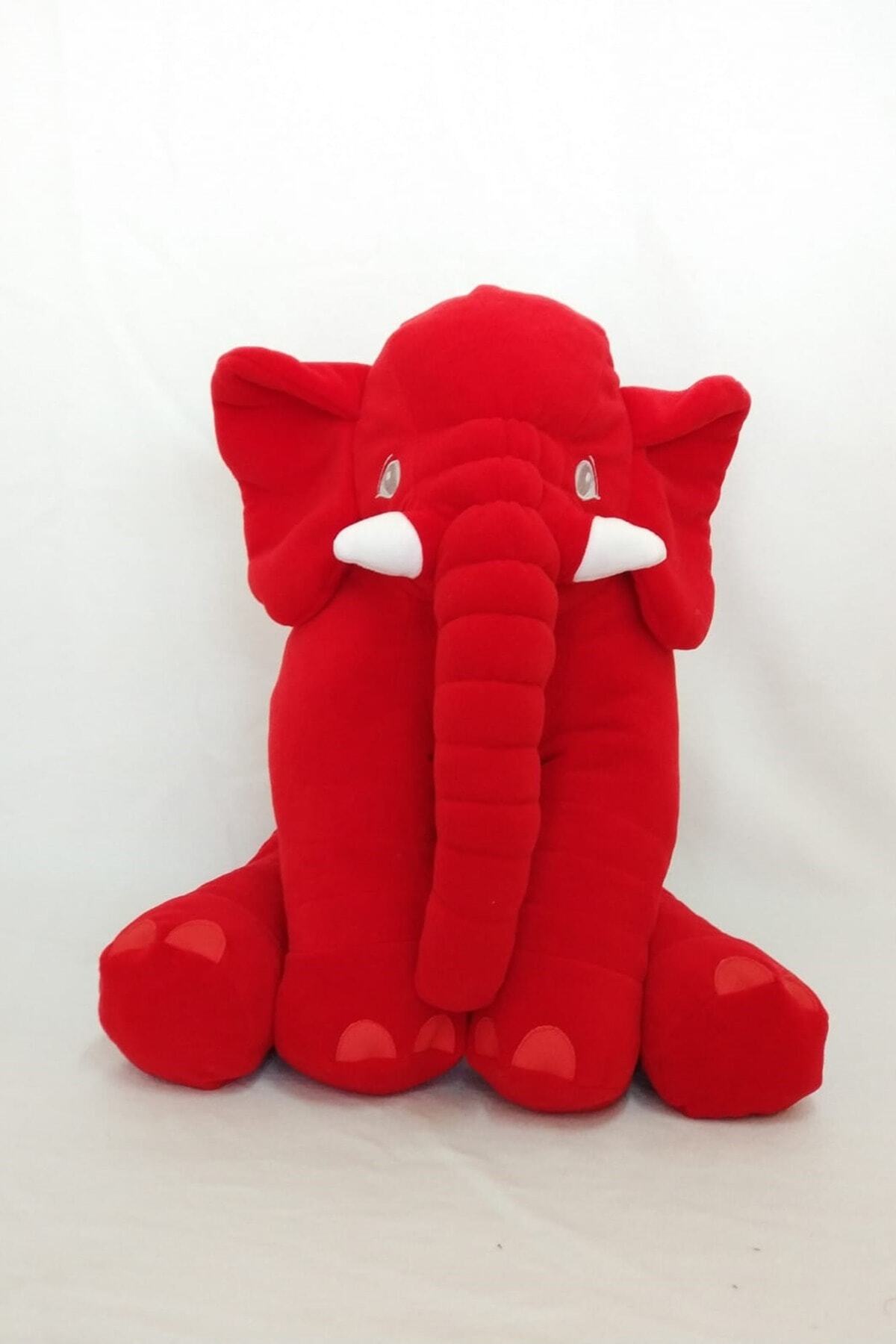 BEBEYATMAZ Dev Boy  Uyku Arkadaşım Fil Kırmızı Jumbo Boy 60cm.