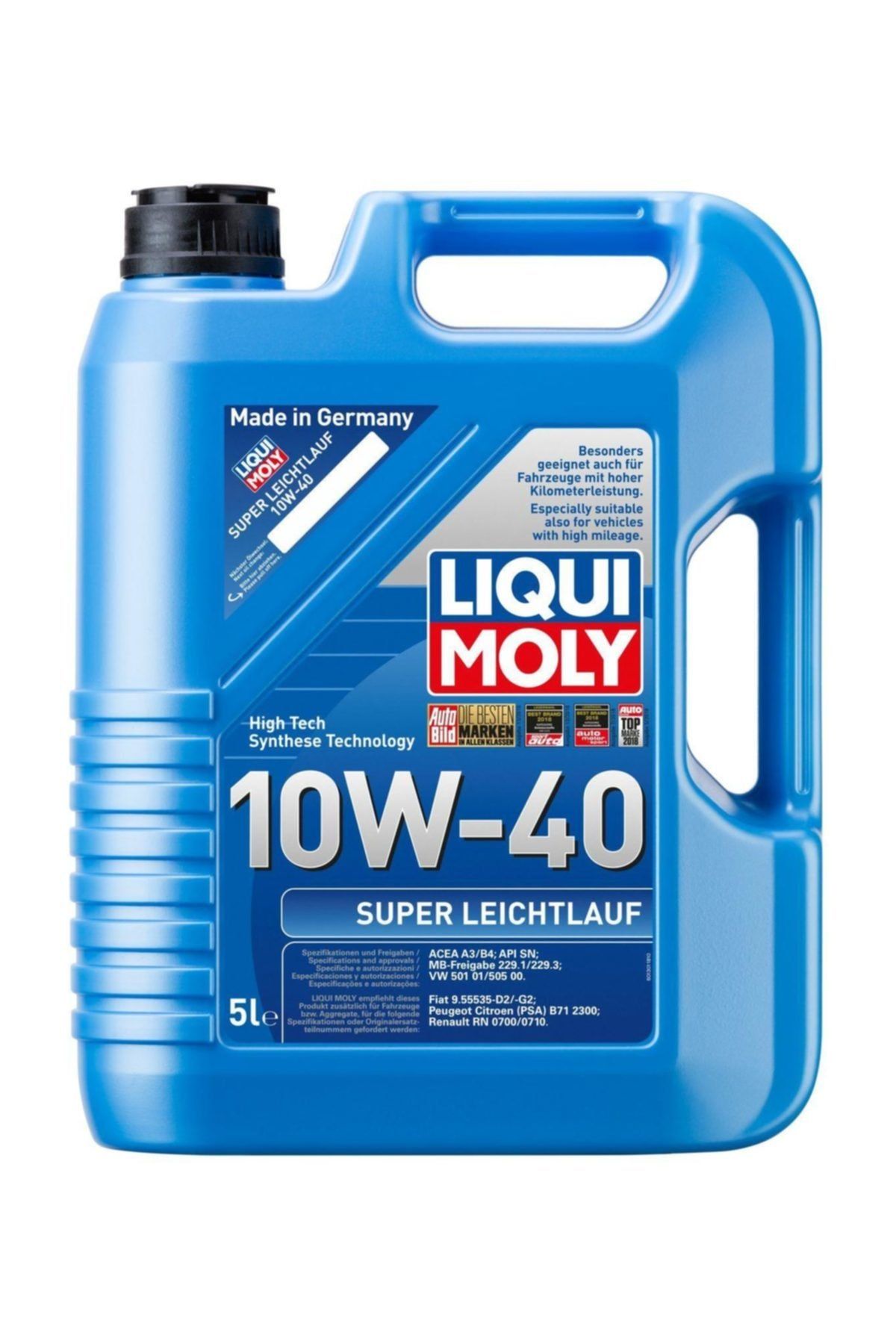 Liqui Moly High Tech 10w40 Süper Sentetik Motor Yağı 5 lt. 9505