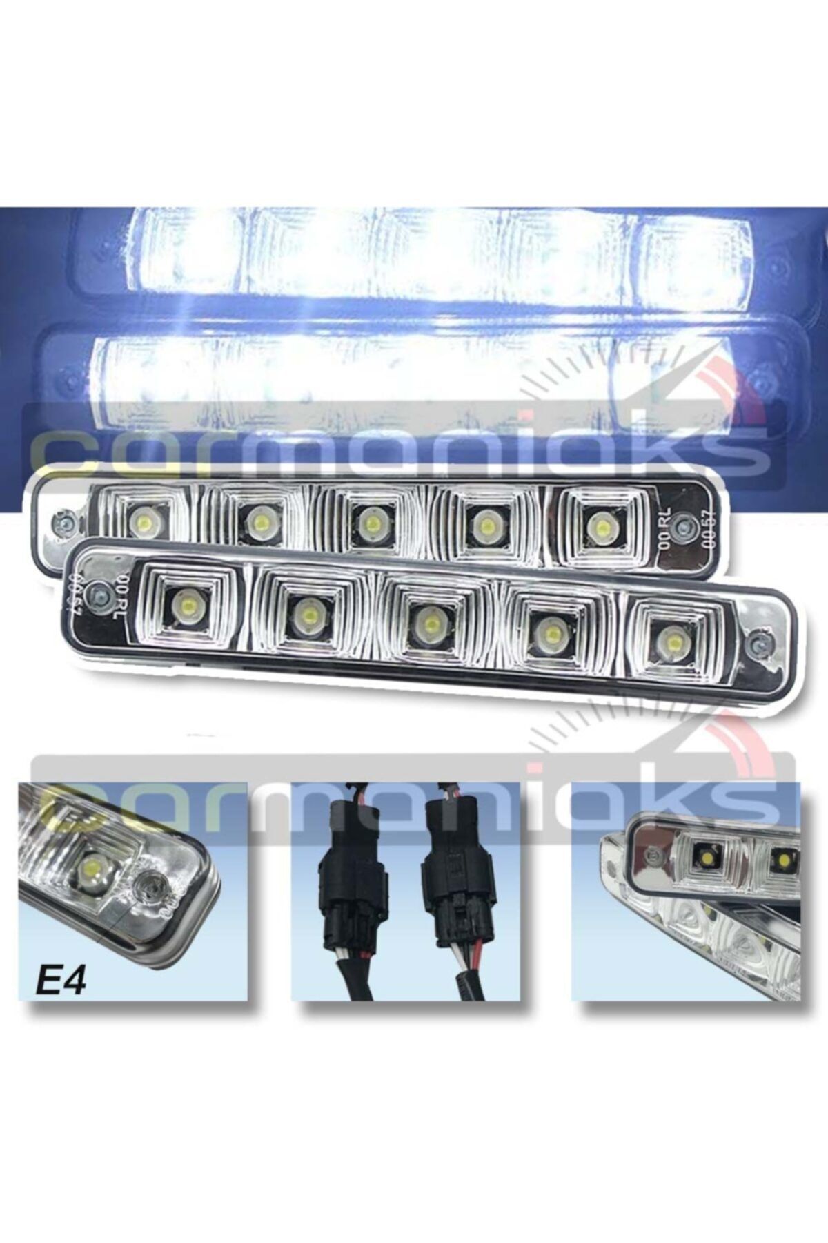 C9 Cree Led Gündüz Farı 25w Drl Her Araca Uygun 2’li Set