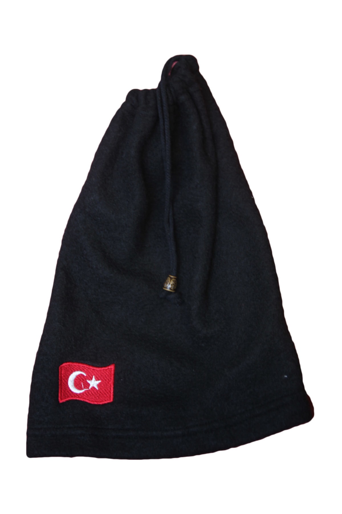 Seramoda Polar Boyunluk Türk Bayraklı Nakışlı Antrasit