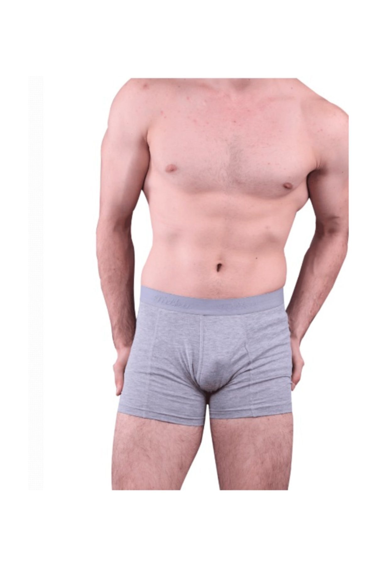 Tutku Erkek Elastan Gri Boxer