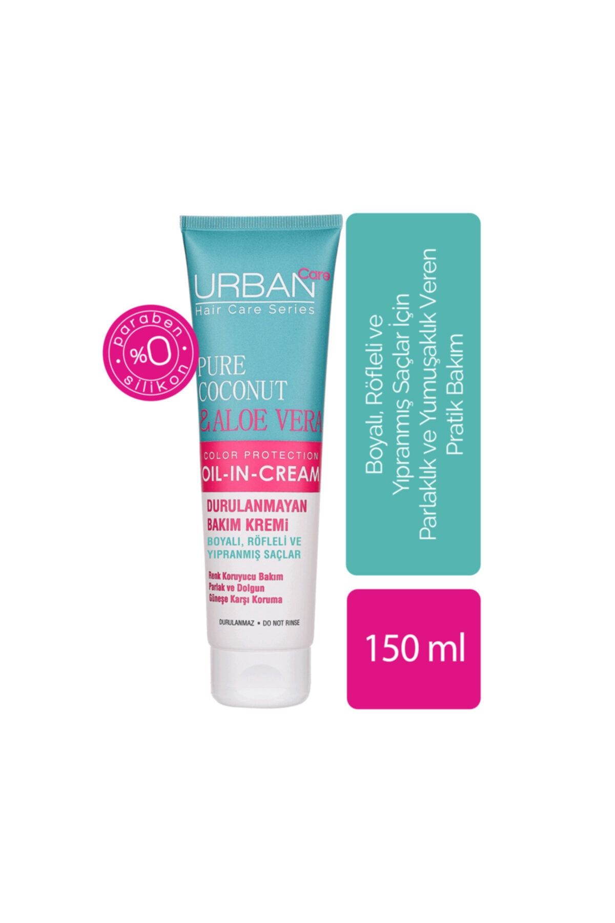 Urban Care Saf Hindistan Cevizi Yağı Ve Aloe Vera Içeren Renk Koruyucu Durulanmayan Bakım Kremi 150 Ml