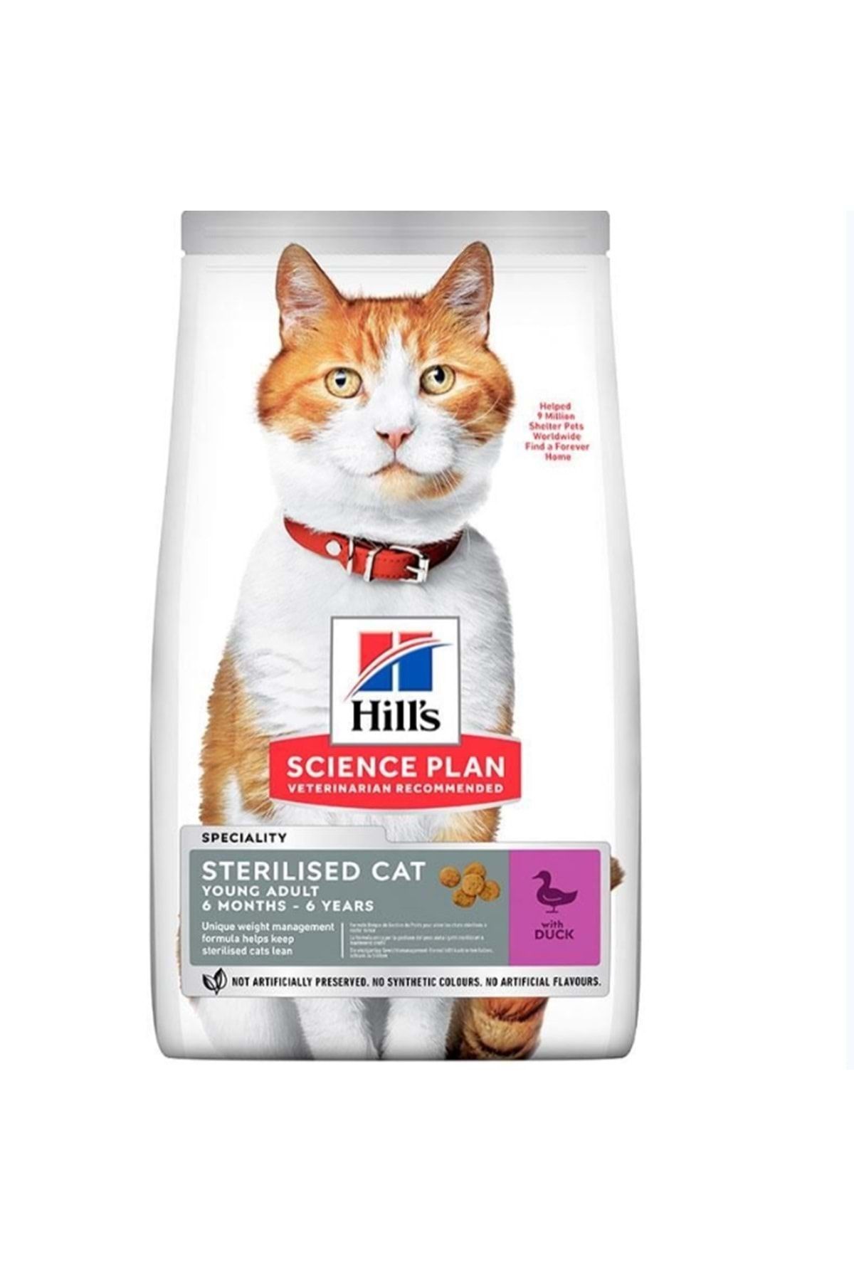 Hills Science Plan Sterilised Kısırlaştırılmış Ördekli Kedi Maması 10 kg