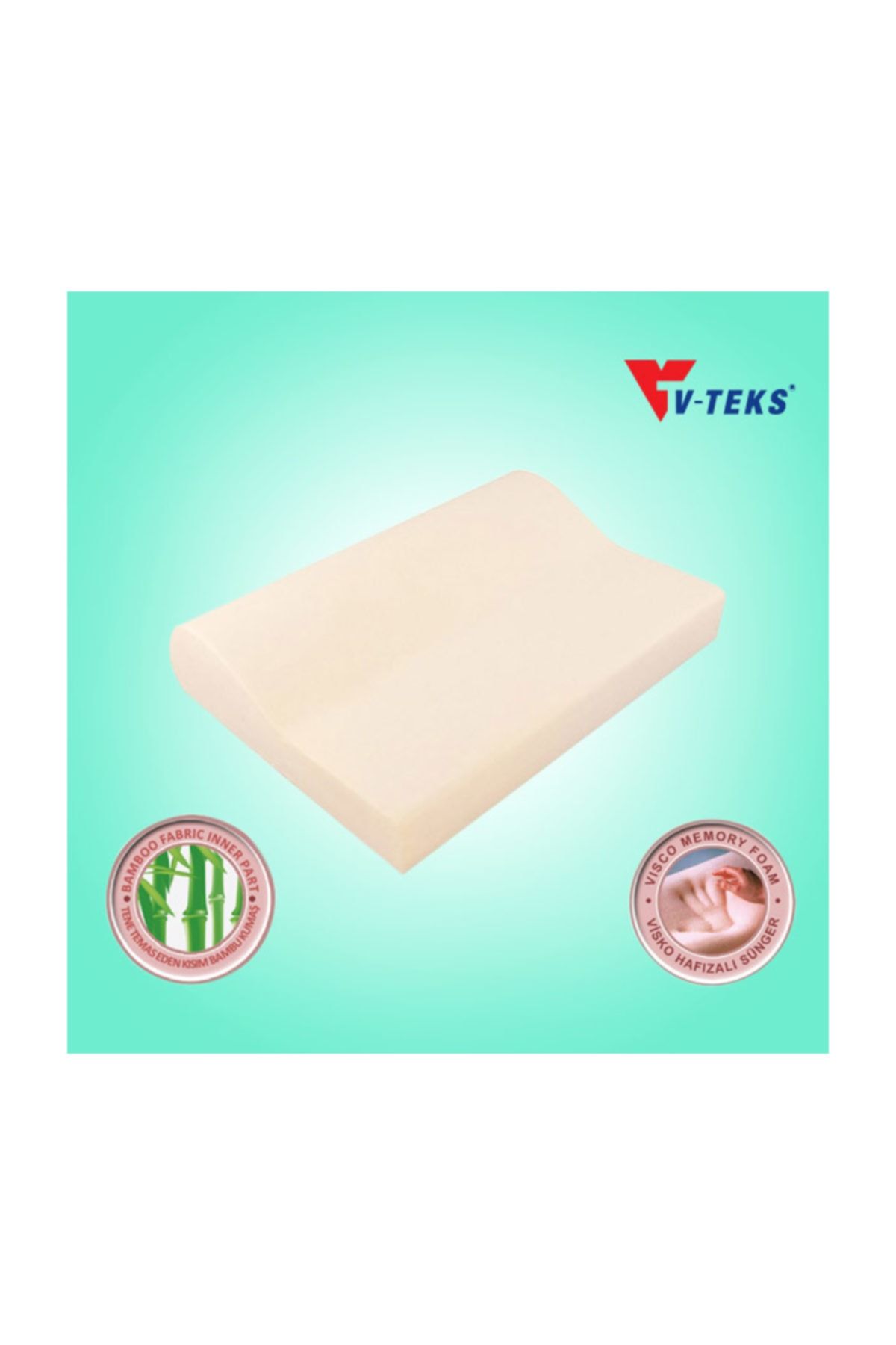 Variteks Visko Ortopedik Boyun Yastığı Bambu Kılıflı  651