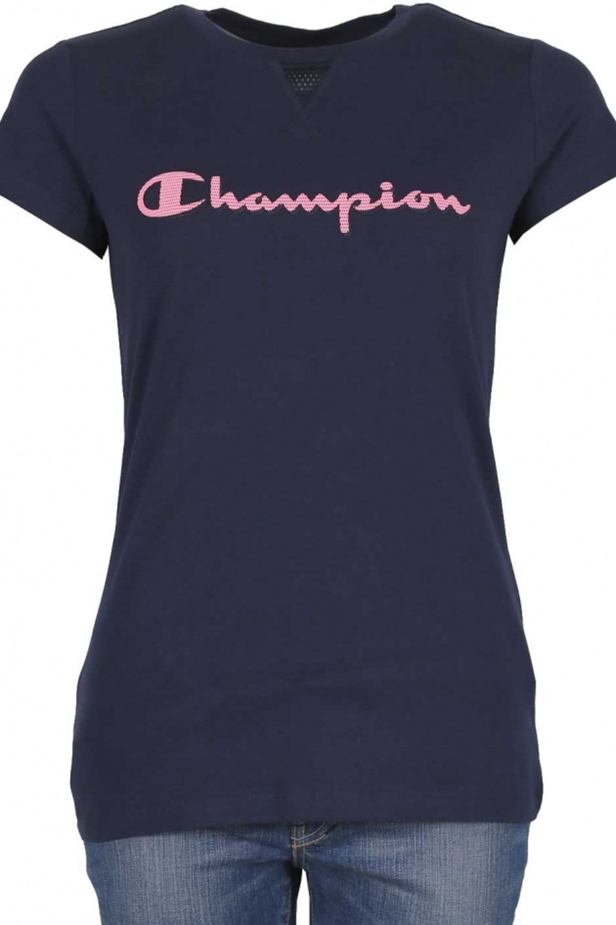 Champion Kadın Spor T-Shirt - Champion Crewneck  - 110204-BS503