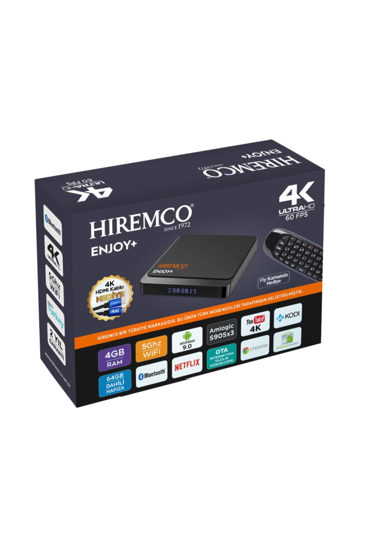 Hiremco Hıremco Enjoy+ 4k Ultra Hd 60 Fps Android Tv Box