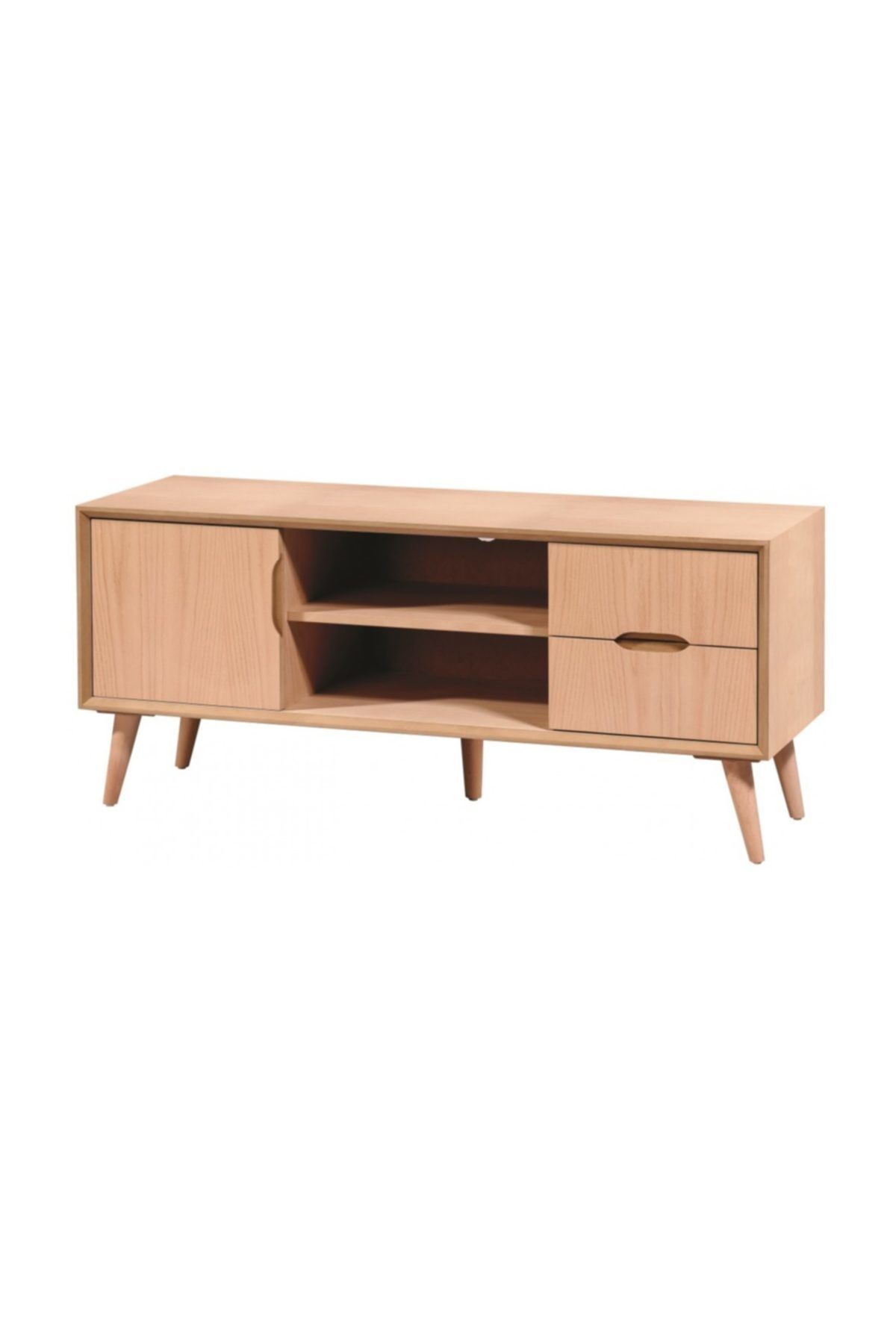 Masif Art Masifart Barby 120 Cm Retro Tv Sehpası Tv Ünitesi Ham Ahşap 3552