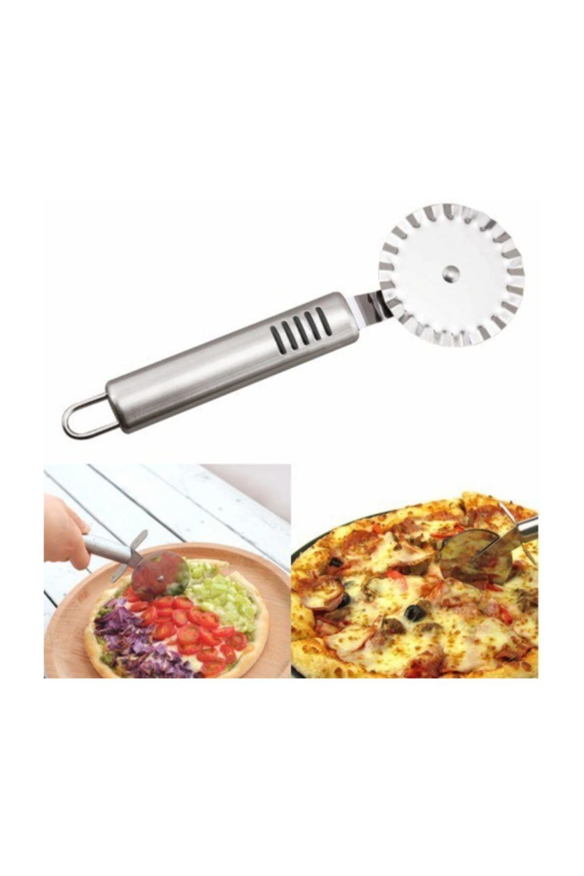 roseroi paslanmaz celik pizza kesici bicak fiyati yorumlari trendyol