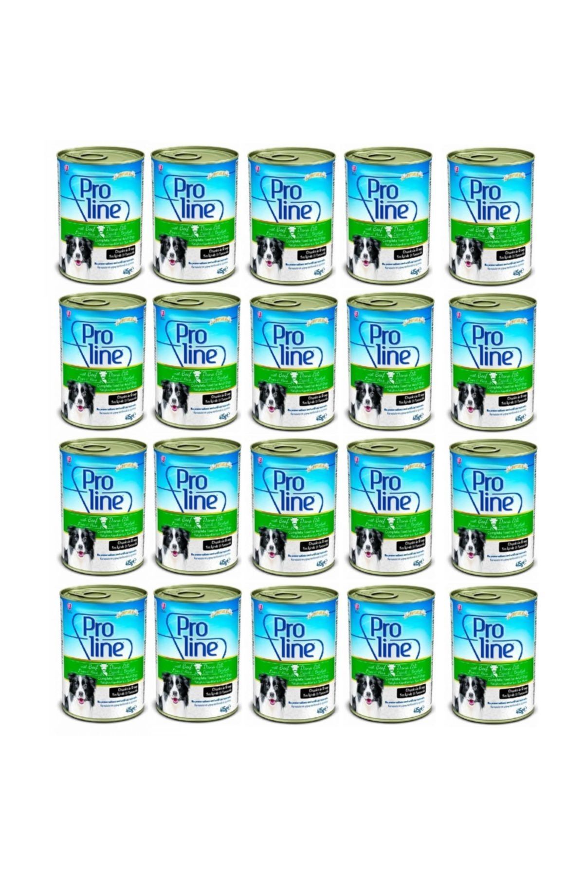 Pro Line Dana Etli Ciğerli Bezelyeli Yetişkin Köpek Konservesi 415 gr x 20 Adet