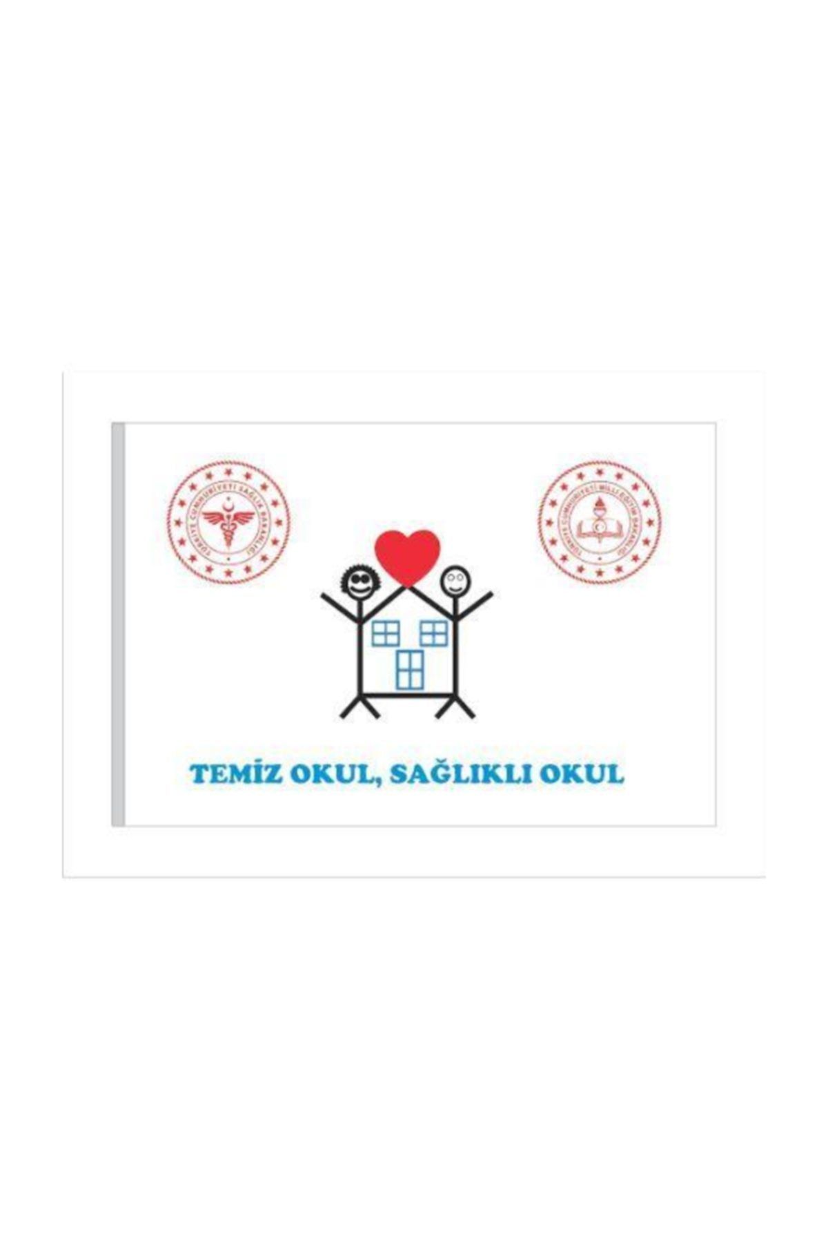 d&d plus Temiz Okul Sağlıklı Okul Bayrağı 4x6 Metre 400x600