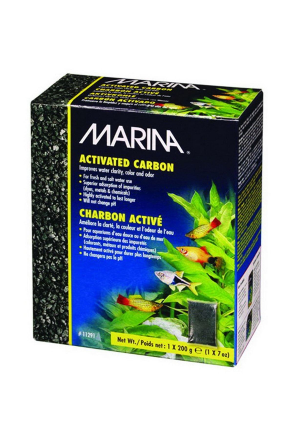 Marina Aktif Karbon Kömürü Akvaryum Dış Filtre Malzemesi 200 Gr 7000-11291