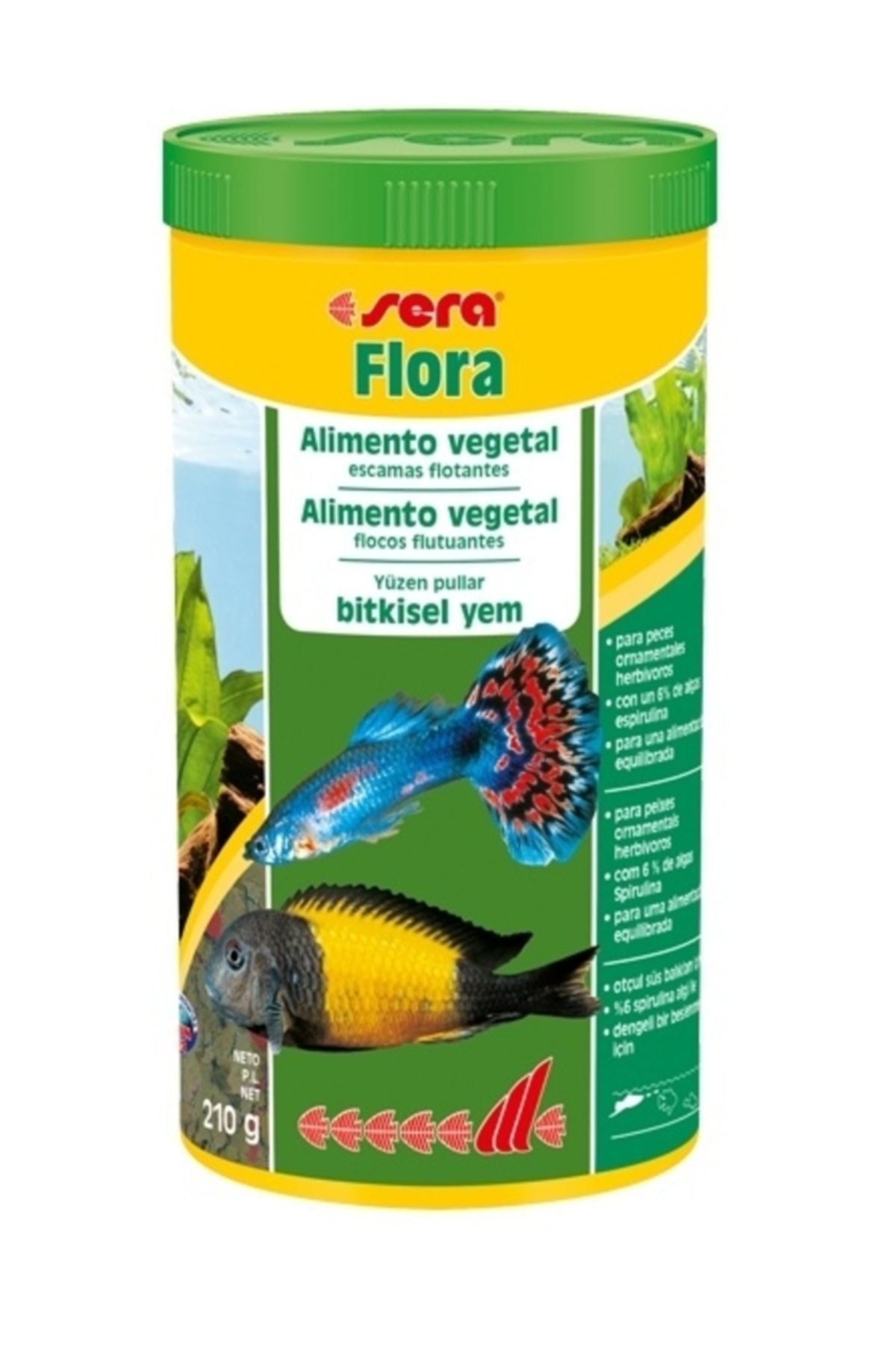 SERA Sera Flora Bitkisel Pul Balık Yemi 1000 ml
