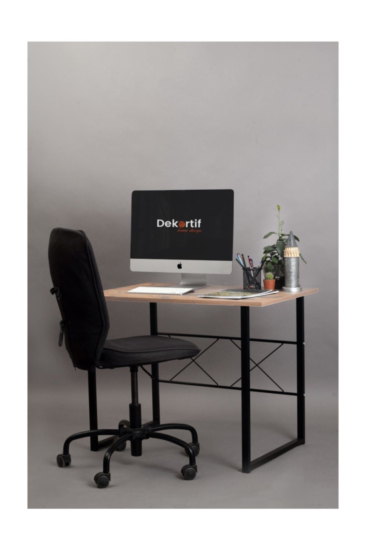 Dekortif Wood Çalışma Masası Çizim Masası Bilgisayar Masası Laptop Masası 60*90