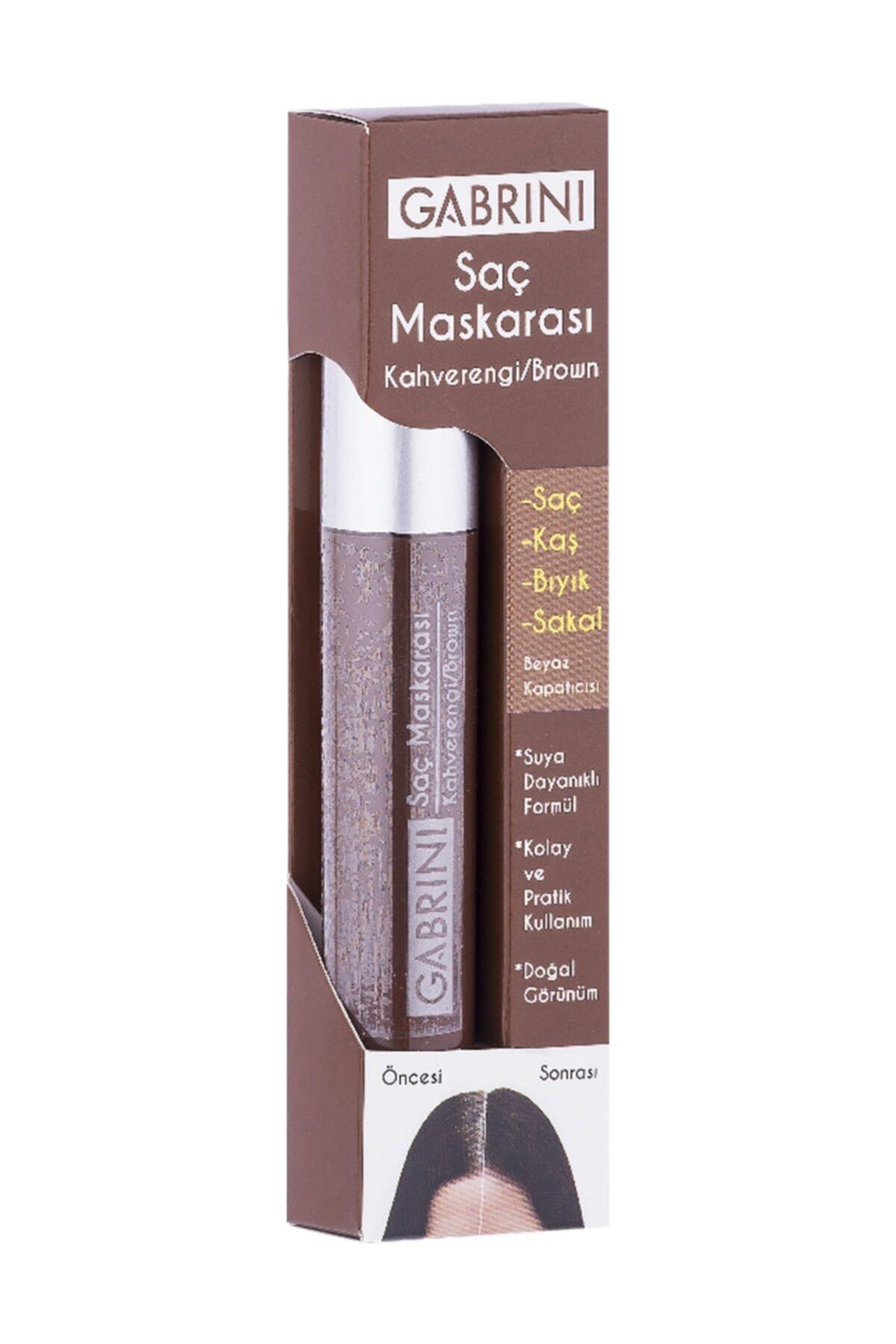 Gabrini Gabrini Saç Maskarası Kahverengi 6ml