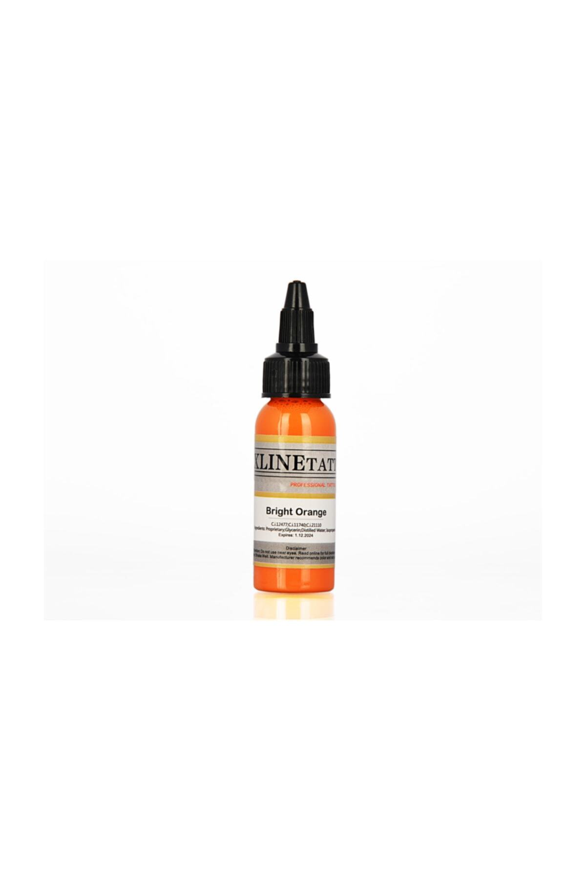 XLINETATTOO 1 Oz Xlinetattoo Bright Orange Dövme Boyası - 30ml Parlak Turuncu Dövme Mürekkebi