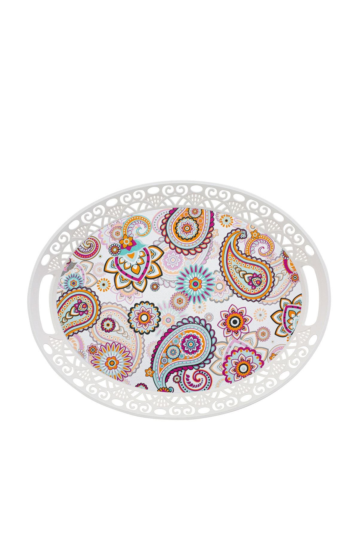 Karaca Bloomy Melamin Oval Tepsi