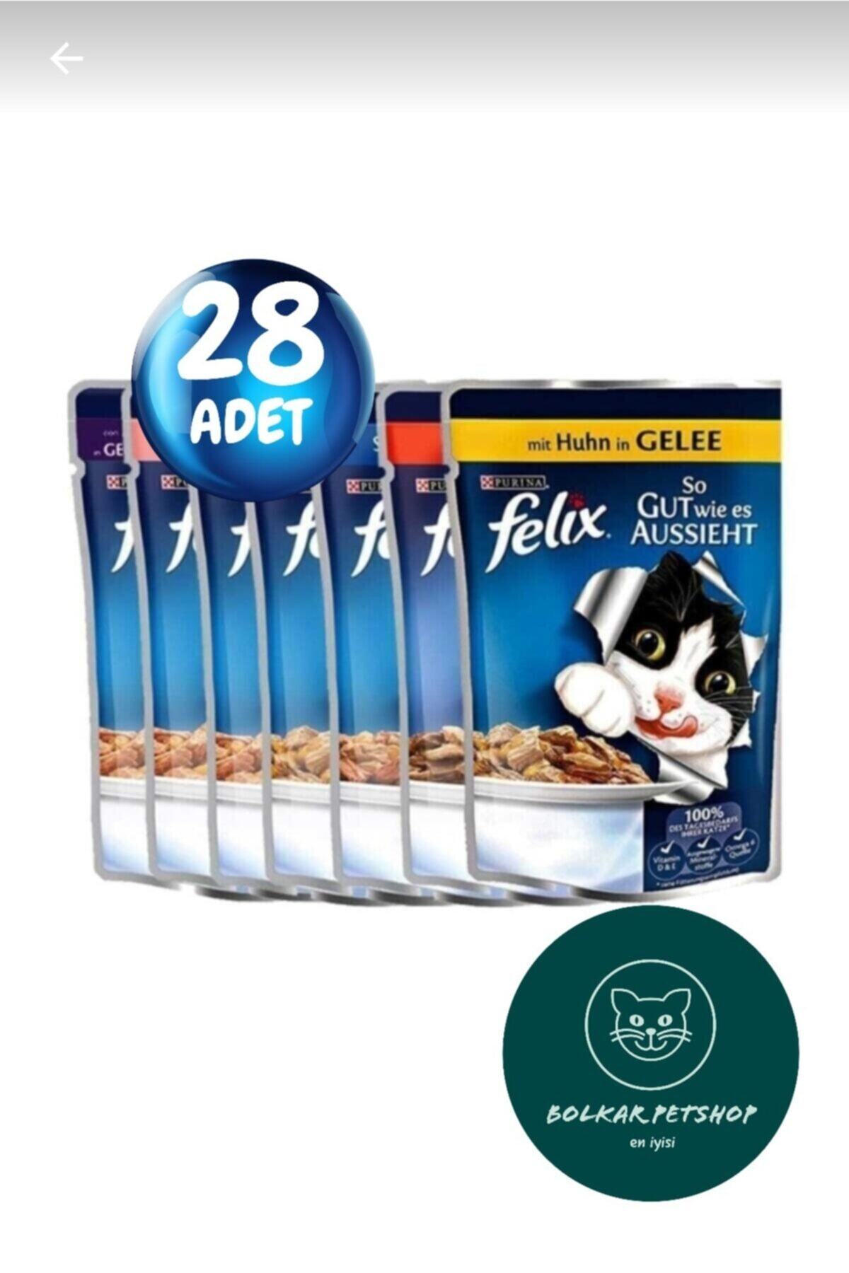 FELIX Karışık Kedi Yaş Mama 28 Paket