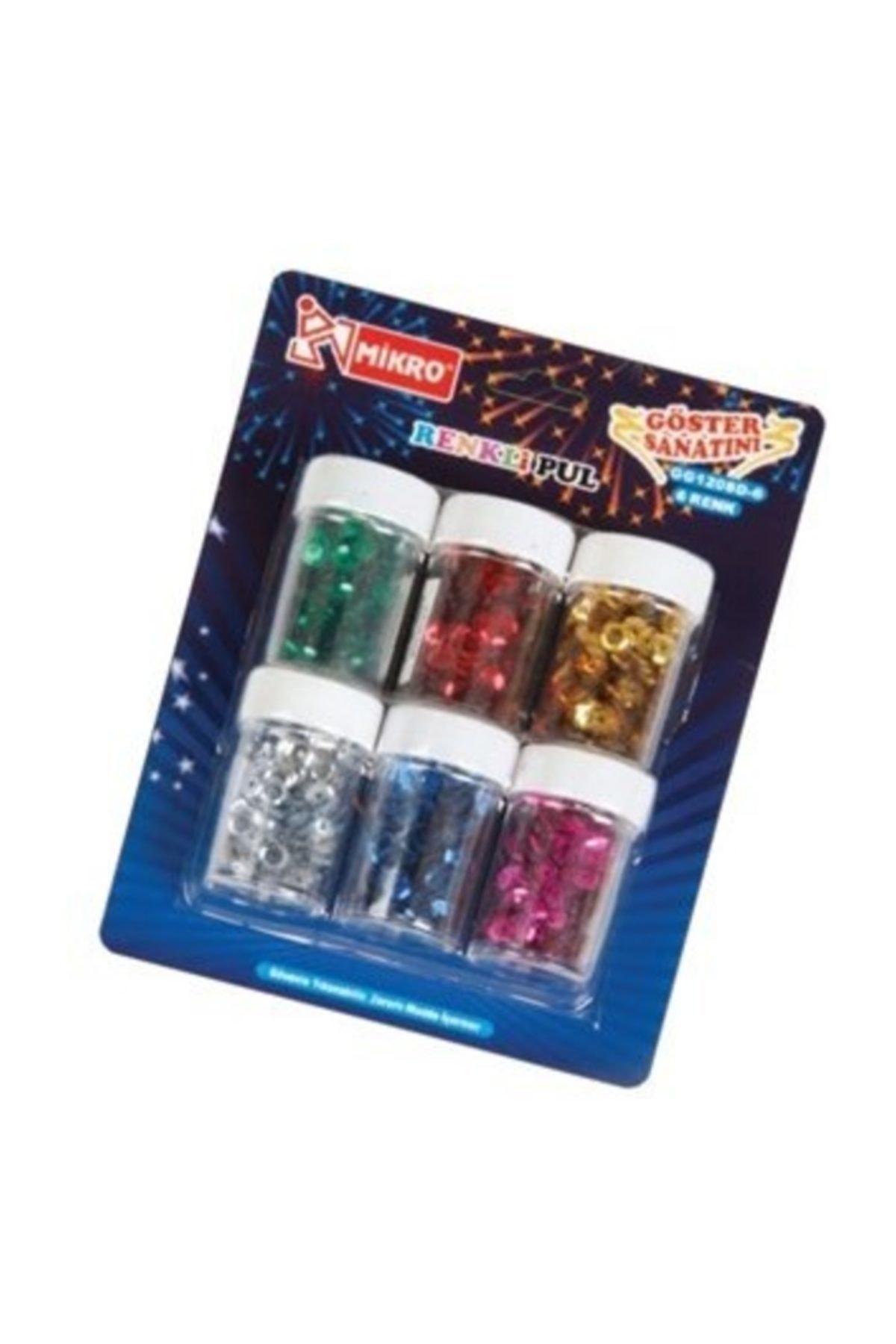 Mikro Renkli Yuvarlak Pul 6\