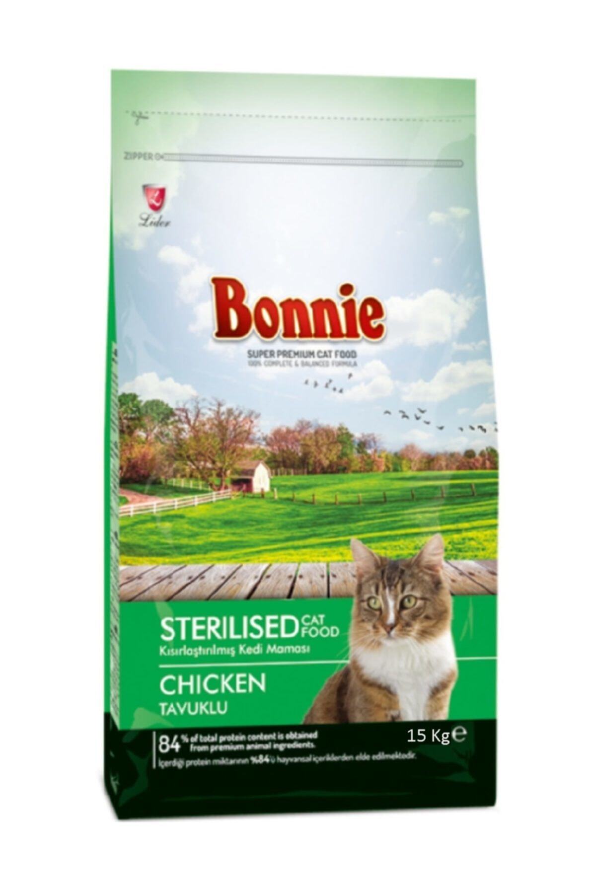 Bonnie Bonnıe Kısırlaştırılmış Tavuklu  Kedi Maması 15 Kg