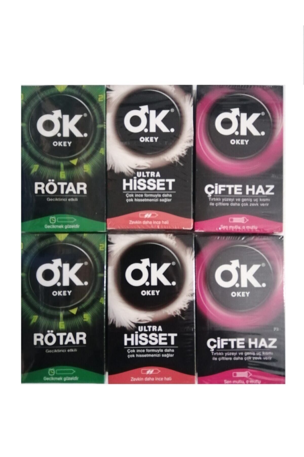 Okey 60 Lı Karışık Set (20 Adet Rötar+20ultrahisset+20çiftehaz)