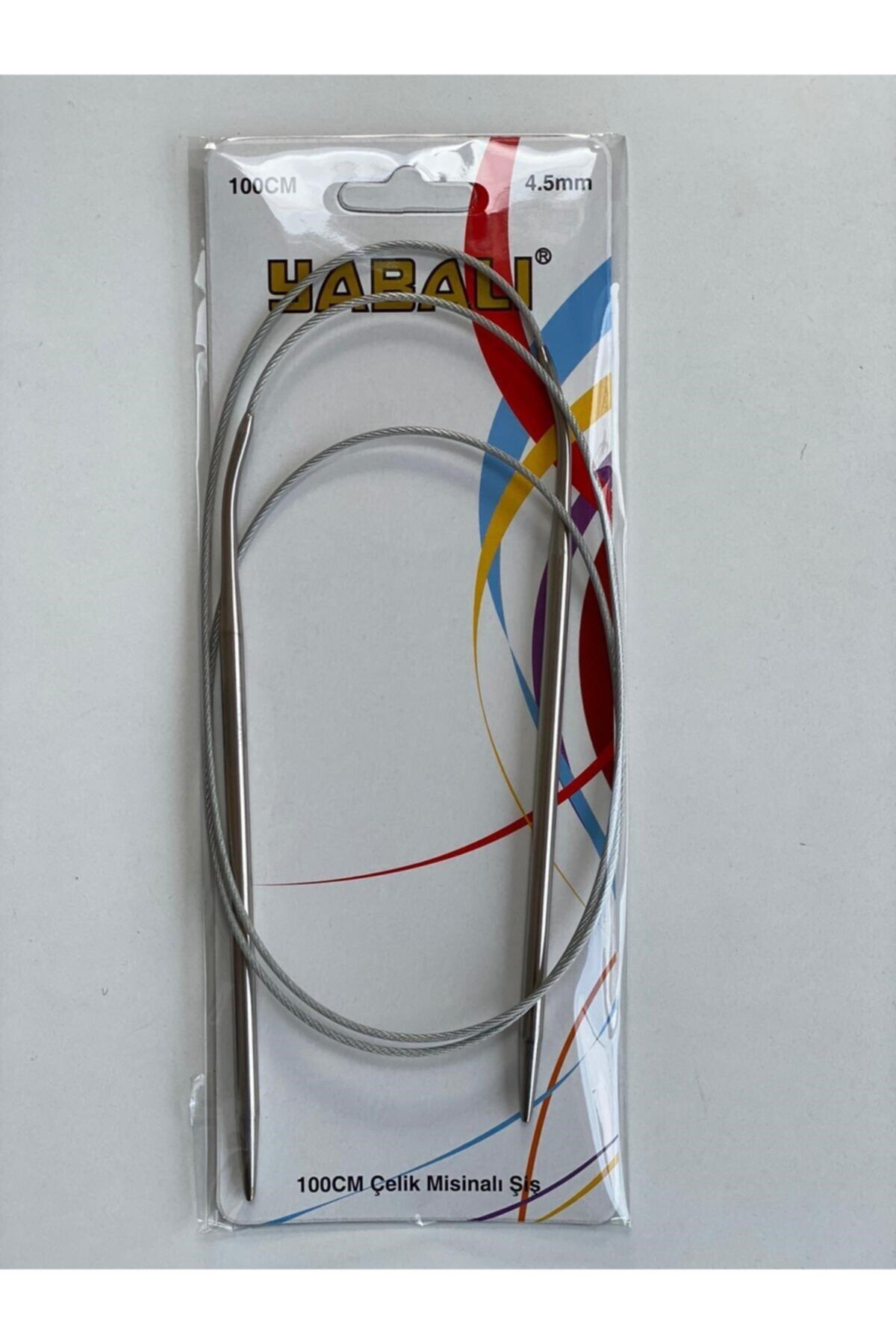 Yabalı Çelik Misinalı Örgü Şişi 100 cm No: 4,5