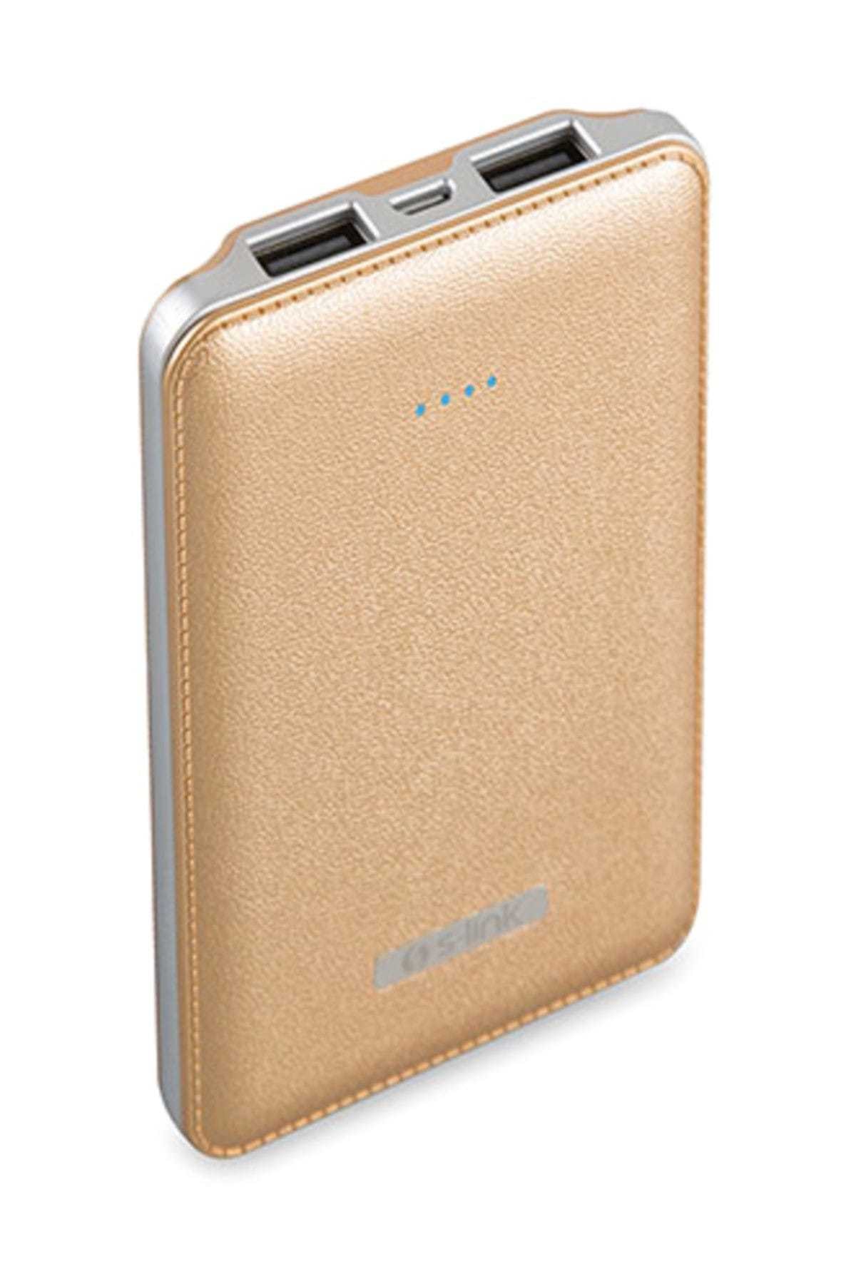 SLINK Ip-S500 5000Mah Powerbank Gold Taşınabilir