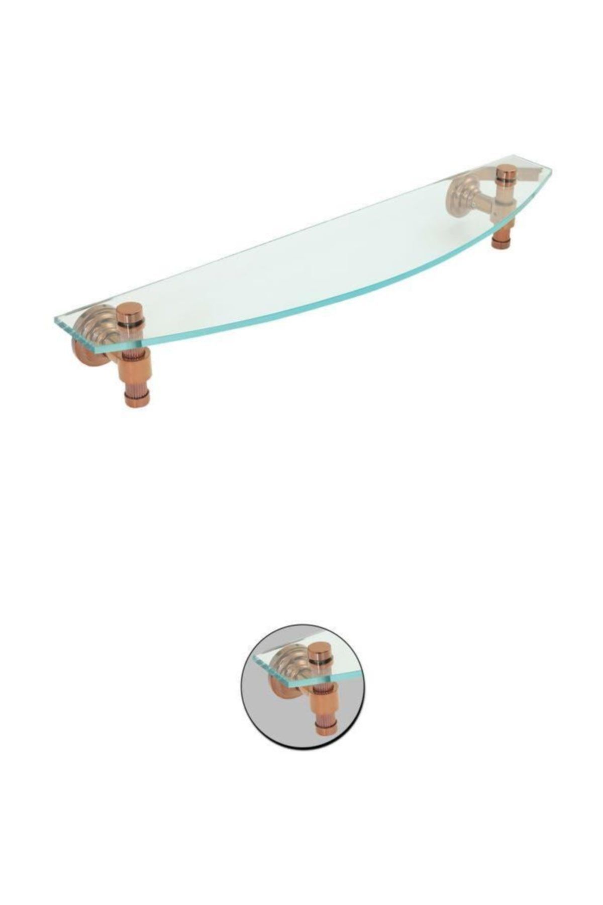 Maya Line Pvd Rose Cam Etejer 50cm %100 Pirinç