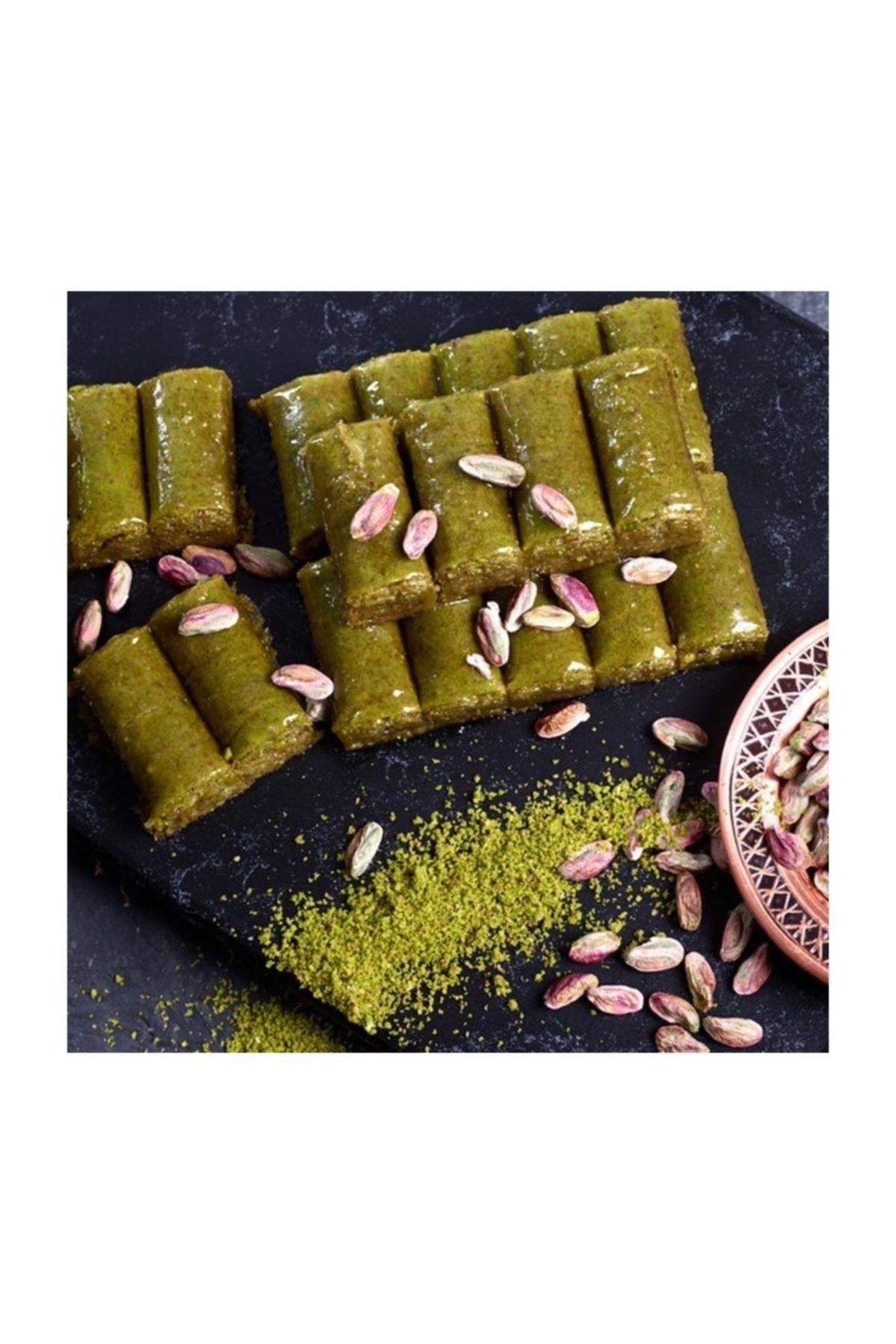 HACI AHMET OĞULLARI BAKLAVA Fıstıklı Yeşil Sarma Baklava 500 gr