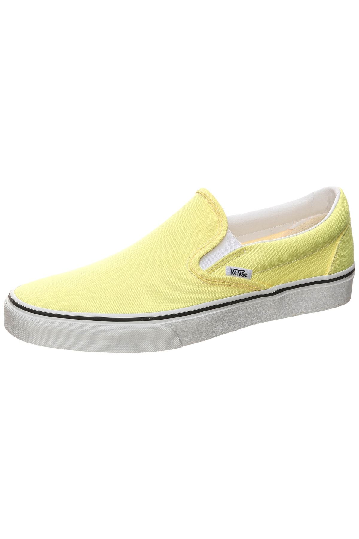 Bright yellow sale slip on vans