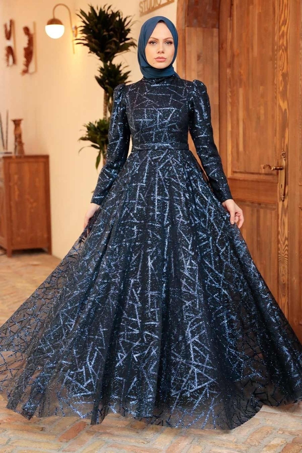 Dark blue and black dress online