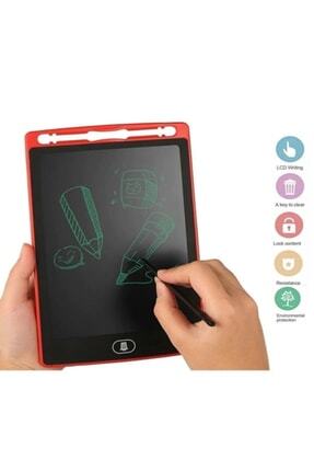 Tablet Lcd 8.5inç Dijital Kalemli Çizim Yazı Tahtası Grafik Not Yazma Eğitim-kırmızı Image 0