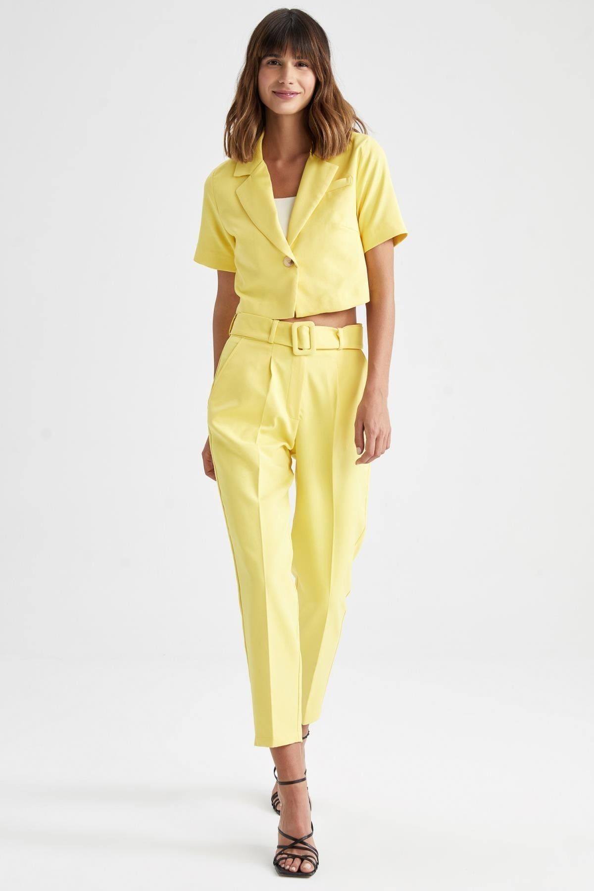Yellow short 2024 sleeve jacket