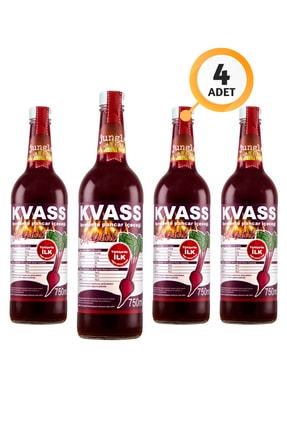 - Acılı Pancar Kvass 4 X 750 ml - Cam Şişe Image 0