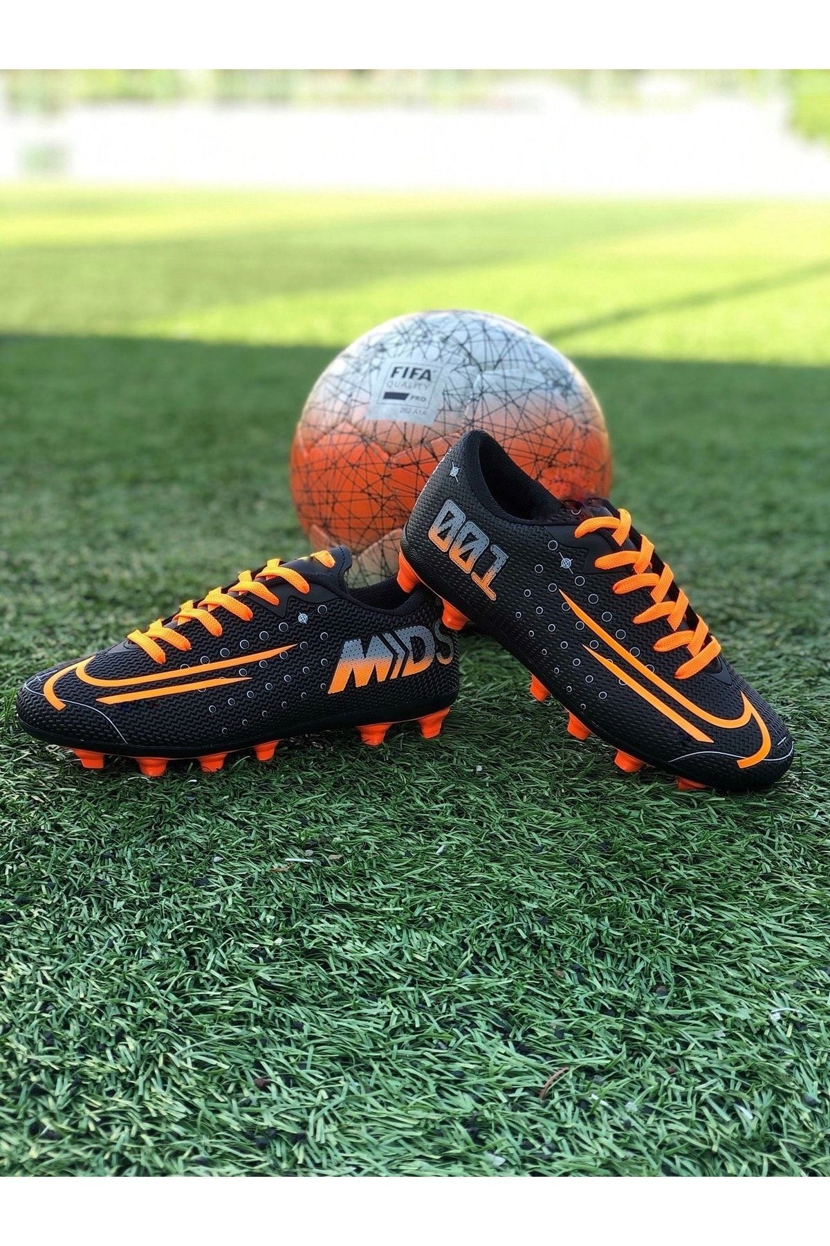 HiraLife MDS Crampon 001 Black Orange Astroturf Turf Football