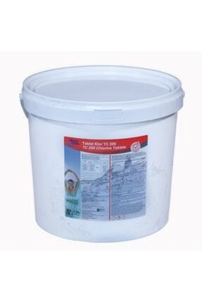 Chlor Stabilize Triklor Tablet Klor 200 GR %90 10 KG - Chlorine Tablets - LİONS POOL Image 0