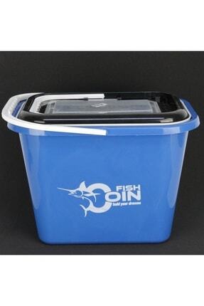 Fishcoin Süzgeçli Balık Kovası 10 Lt Mavi Image 0